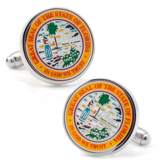 Florida Seal Cufflinks - Cufflinks.com - Flyclothing LLC