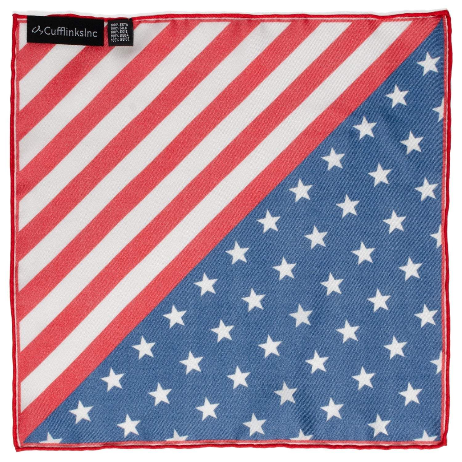 Stars and Stripes Pocket Square - Cufflinks.com - Flyclothing LLC