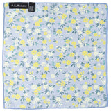 Floral Blue Pocket Square - Cufflinks.com - Flyclothing LLC