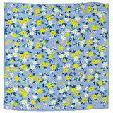 Floral Blue Pocket Square - Cufflinks.com - Flyclothing LLC