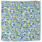 Floral Blue Pocket Square
