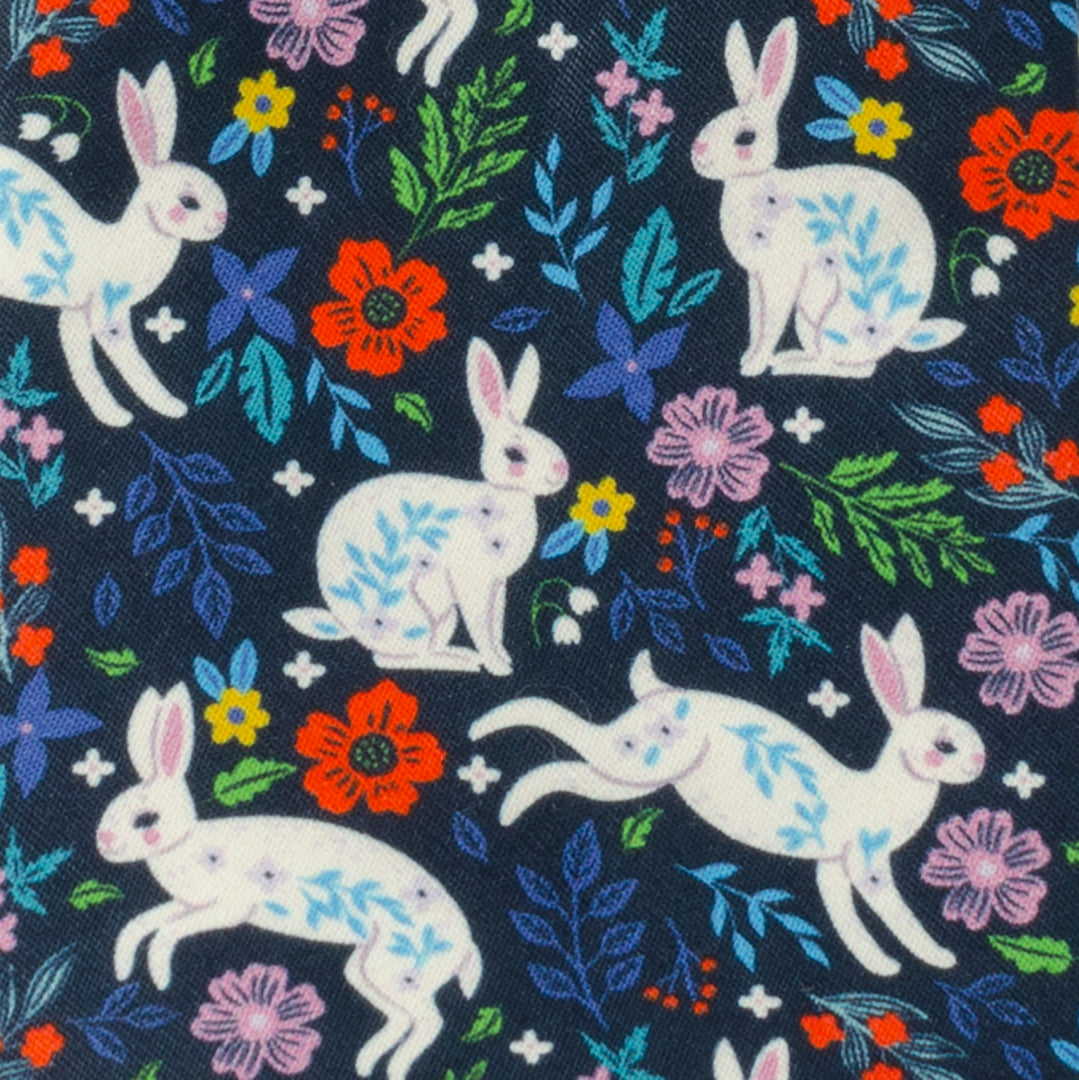 Floral Rabbit Men's Tie - Cufflinks.com - Flyclothing LLC