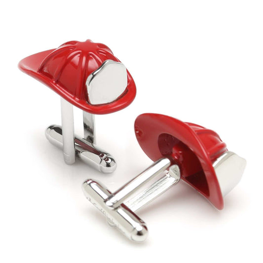 Fireman Hat 3D Cufflinks - Cufflinks.com - Flyclothing LLC