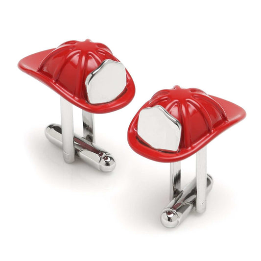 Fireman Hat 3D Cufflinks - Cufflinks.com - Flyclothing LLC