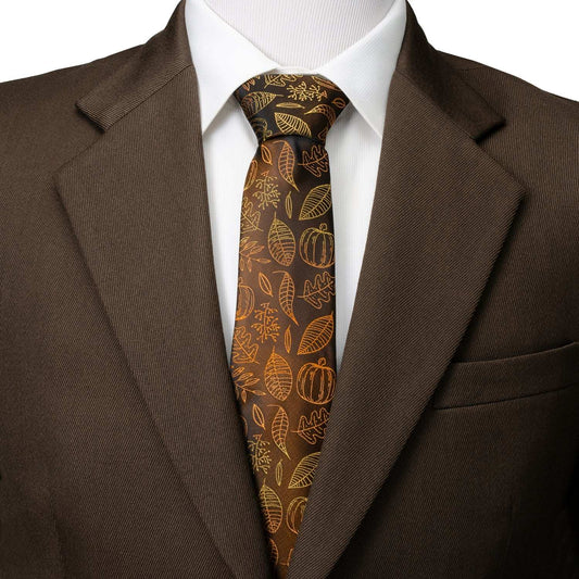 Fall Spice Men's Brown Tie - Cufflinks.com - Flyclothing LLC
