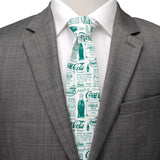 Coca-Cola Green Bottle Men's Tie - Cufflinks.com - Flyclothing LLC