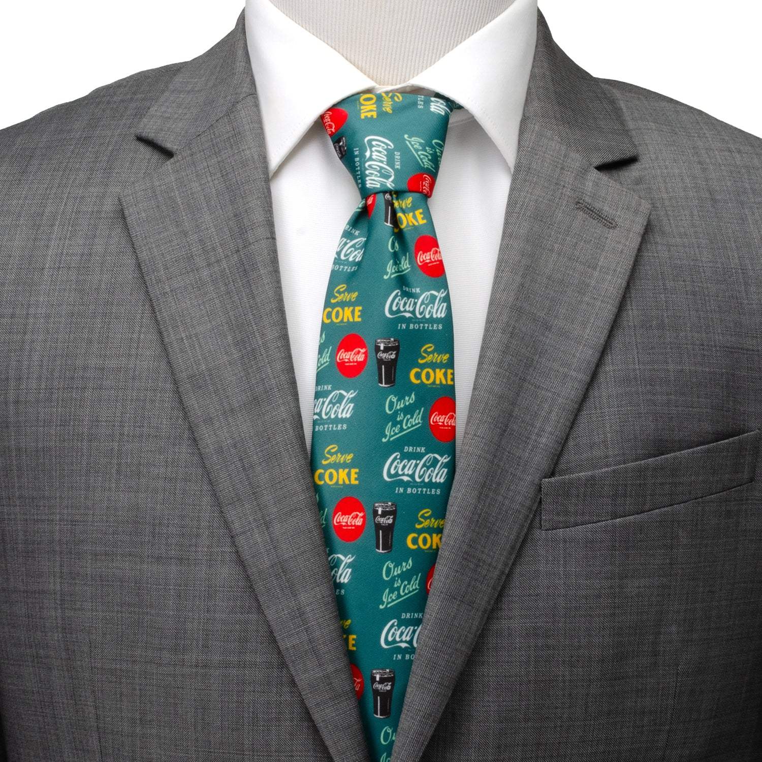 Coca-Cola Green Men's Tie - Cufflinks.com - Flyclothing LLC