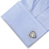 Black Guitar Pick Cufflinks - Cufflinks.com - Flyclothing LLC