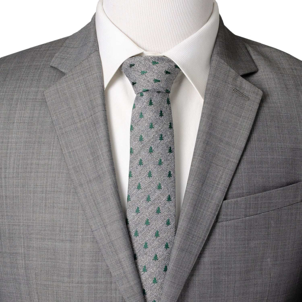 Holiday Tree Herringbone Tie - Cufflinks.com - Flyclothing LLC