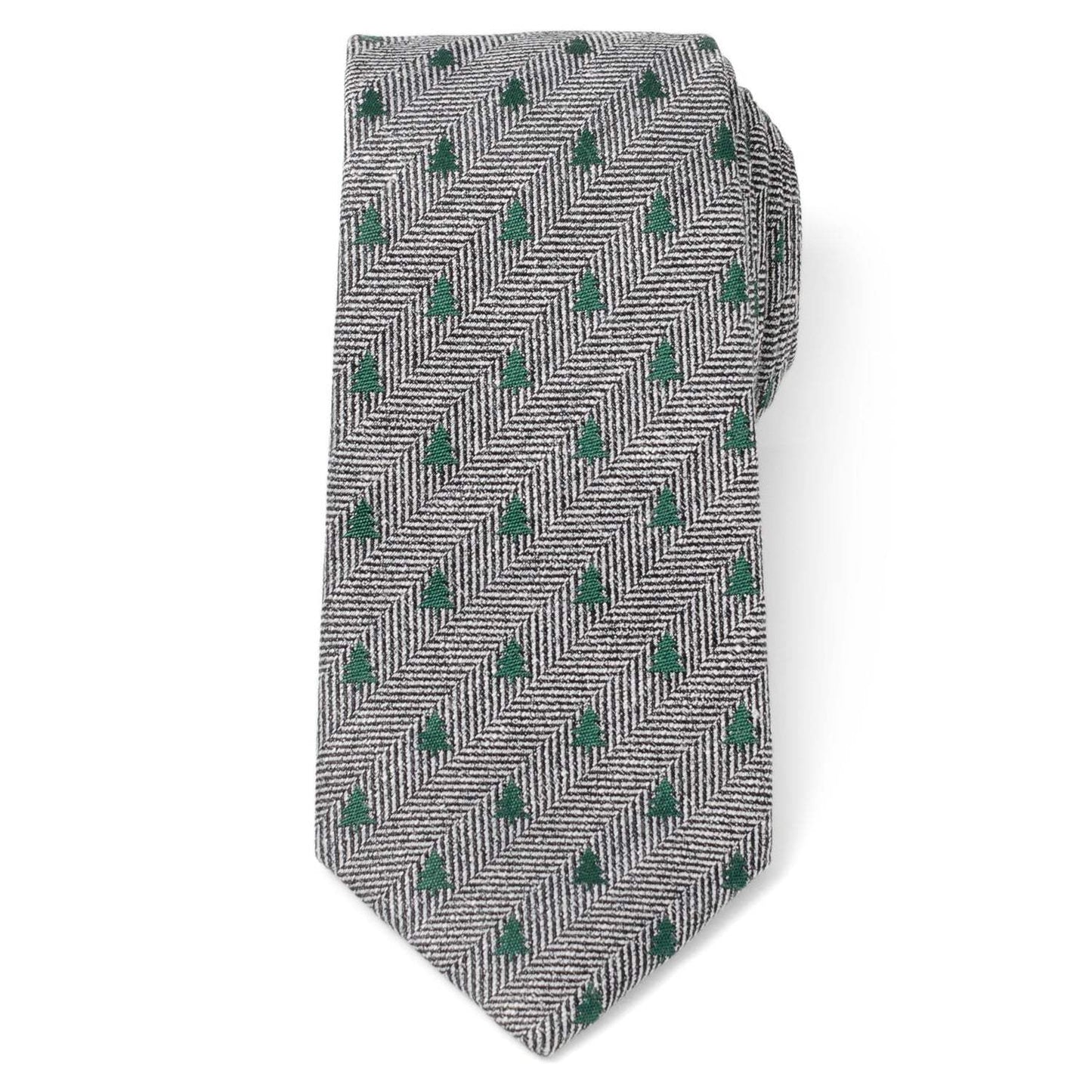 Holiday Tree Herringbone Tie - Cufflinks.com - Flyclothing LLC