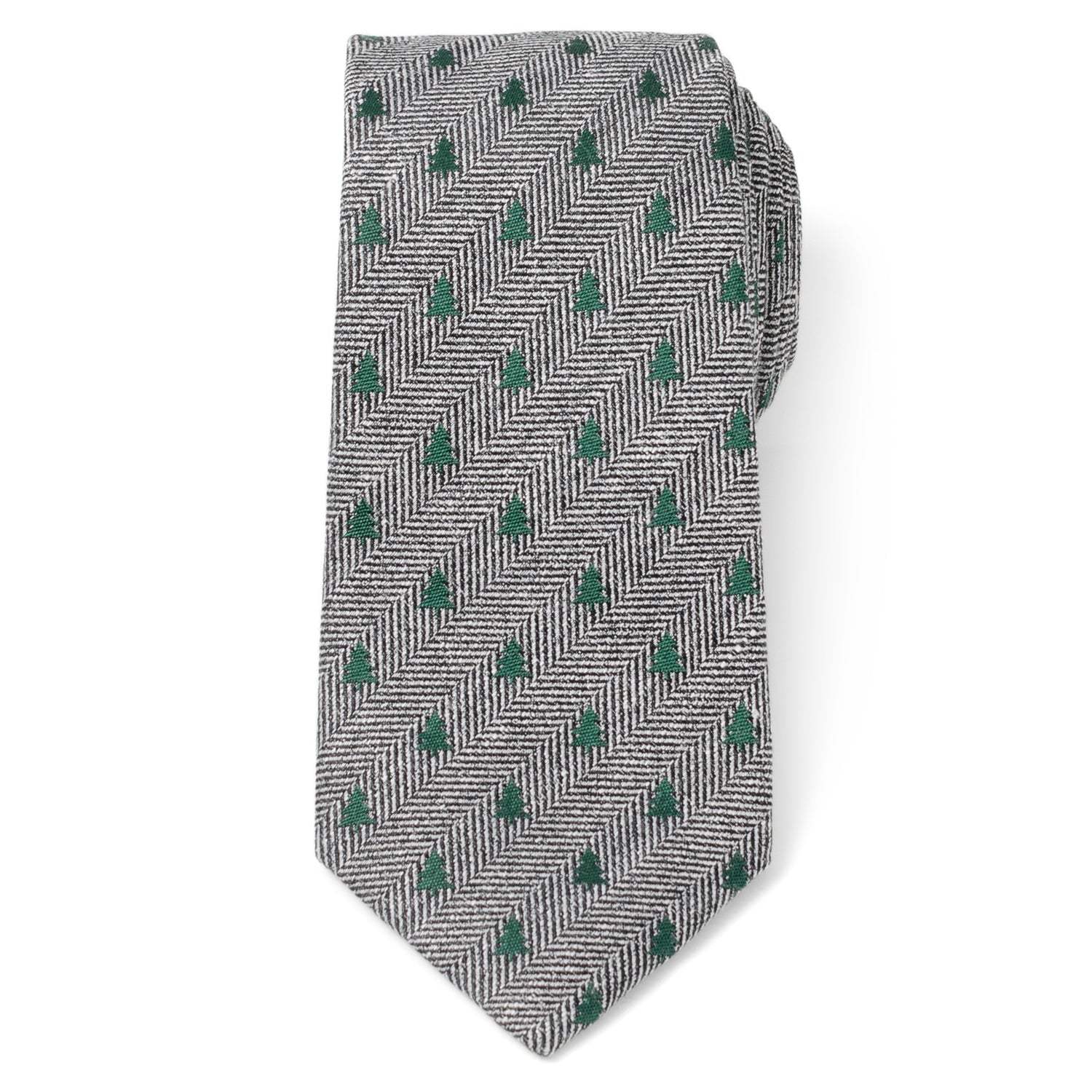 Holiday Tree Herringbone Tie - Cufflinks.com - Flyclothing LLC