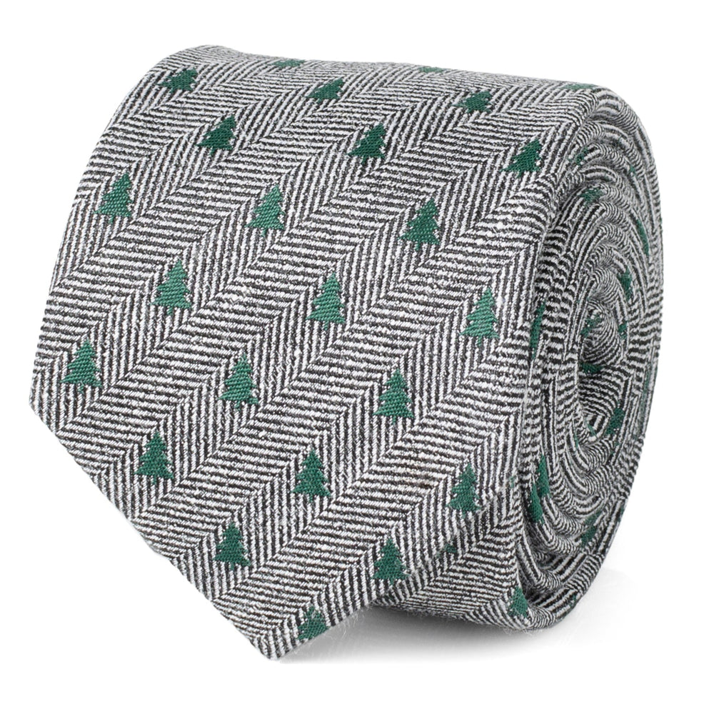 Holiday Tree Herringbone Tie - Cufflinks.com - Flyclothing LLC