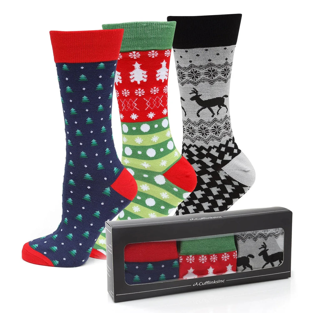 Holiday Sock 3 Pack Gift Set - Cufflinks.com - Flyclothing LLC