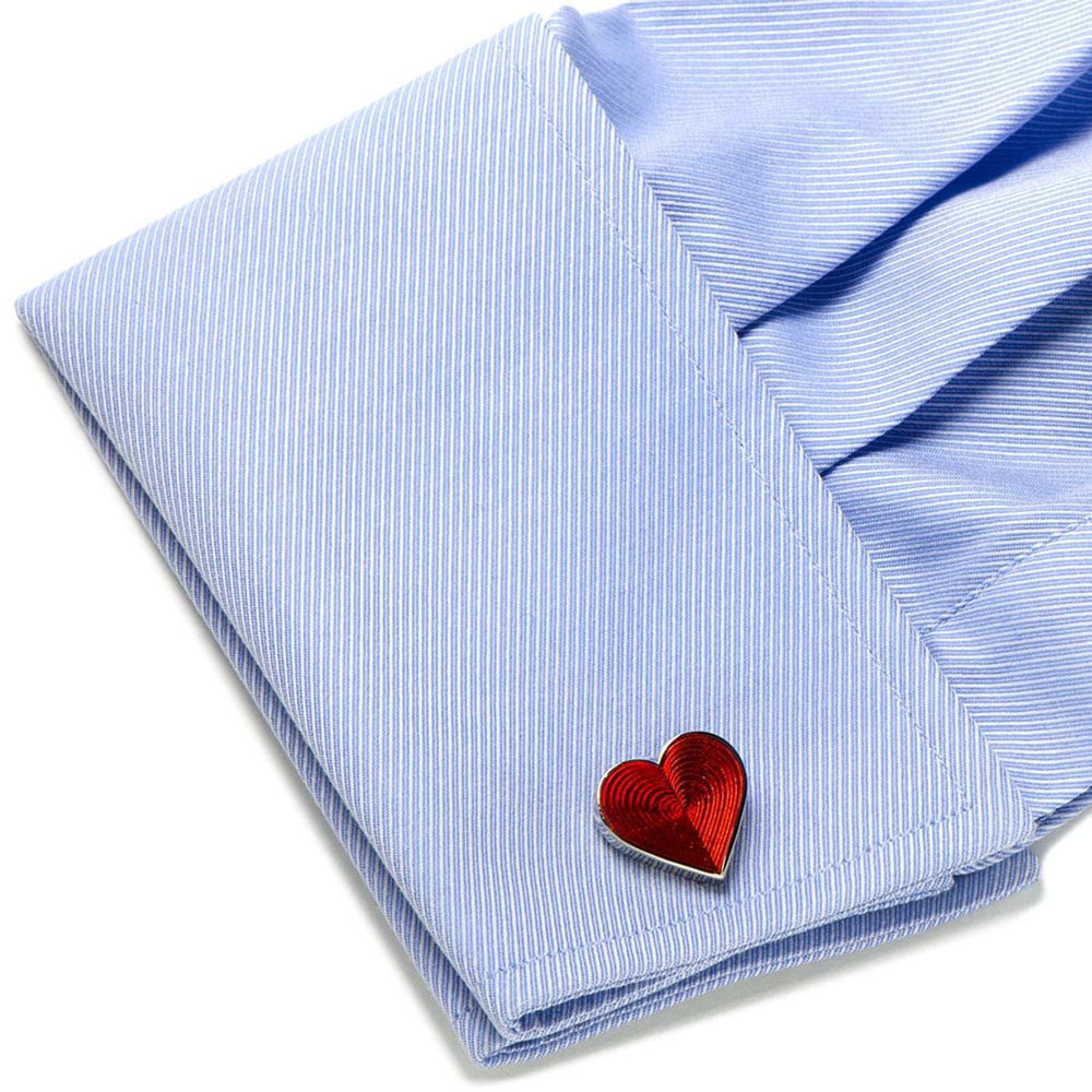 Red Heart Cufflinks - Cufflinks.com - Flyclothing LLC