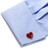 Red Heart Cufflinks - Cufflinks.com - Flyclothing LLC