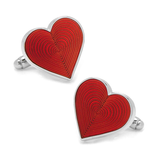 Red Heart Cufflinks - Cufflinks.com - Flyclothing LLC