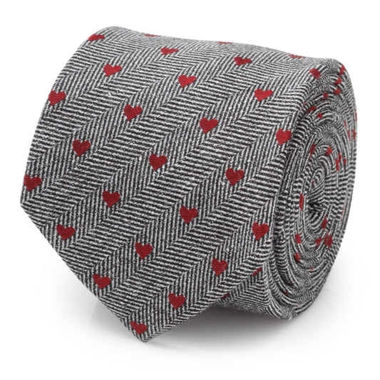 Herringbone Heart Men's Tie - Cufflinks.com - Flyclothing LLC