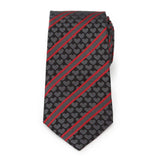 Black Heart Striped Men's Tie - Cufflinks.com - Flyclothing LLC