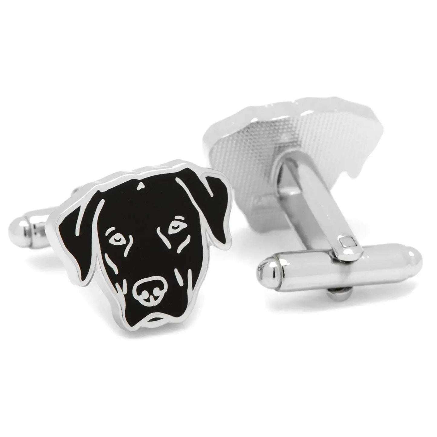 Black Labrador Cufflinks - Cufflinks.com - Flyclothing LLC