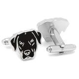 Black Labrador Cufflinks - Cufflinks.com - Flyclothing LLC