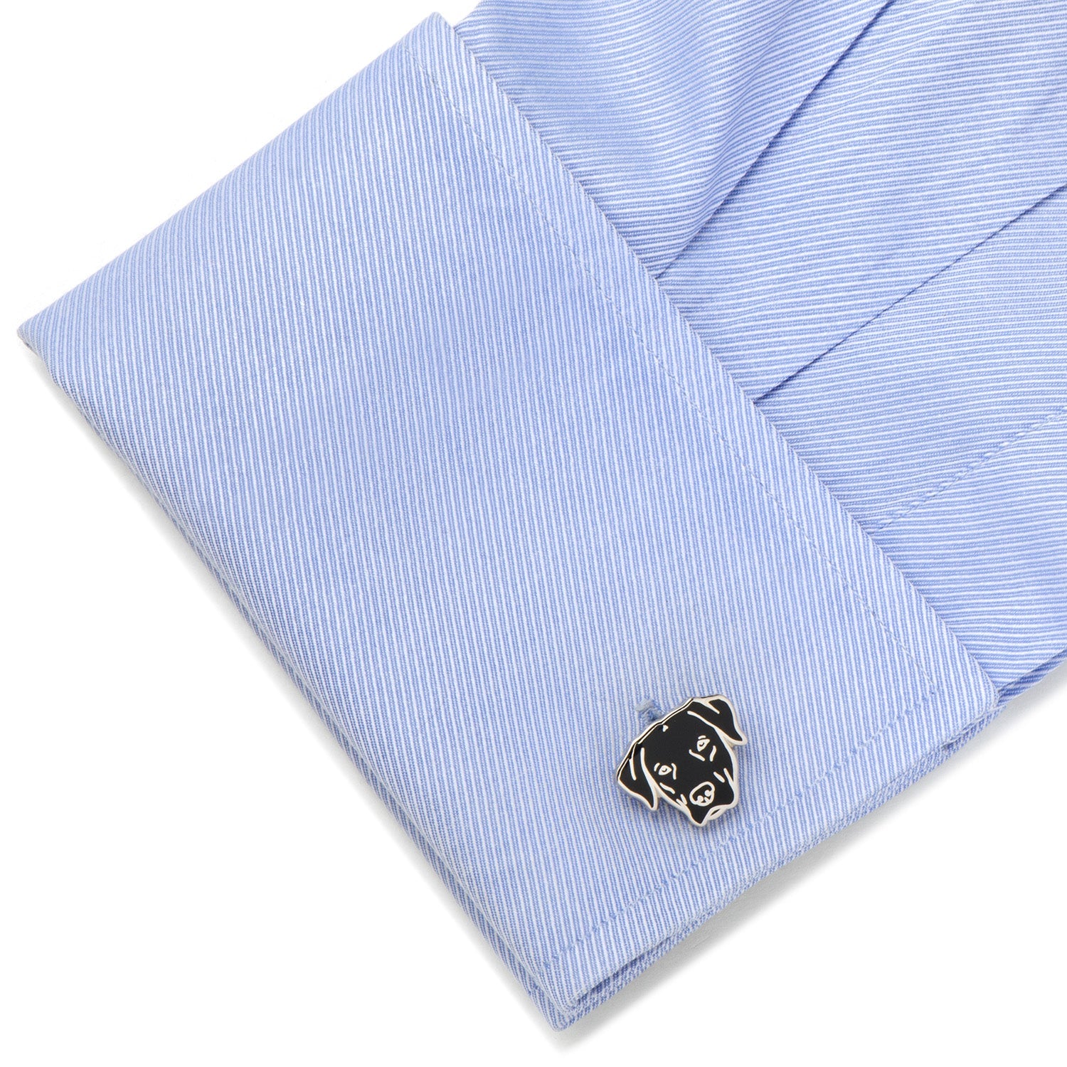 Black Labrador Cufflinks - Cufflinks.com - Flyclothing LLC