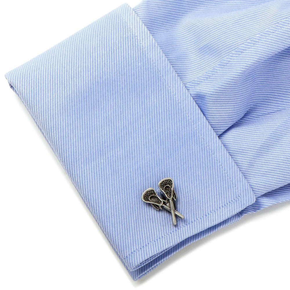 Lacrosse Sticks Cufflinks - Cufflinks.com - Flyclothing LLC
