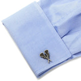 Lacrosse Sticks Cufflinks - Cufflinks.com - Flyclothing LLC