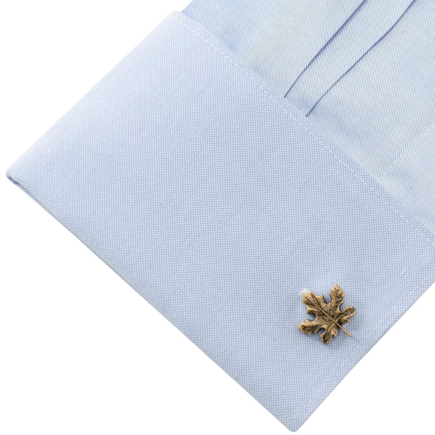 Maple Leaf 3D Cufflinks - Cufflinks.com - Flyclothing LLC