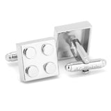 Silver Building Block Cufflinks - Cufflinks.com - Flyclothing LLC