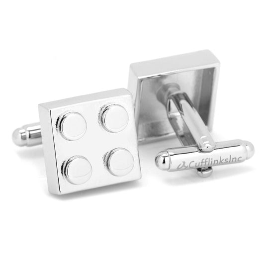 Silver Building Block Cufflinks - Cufflinks.com - Flyclothing LLC