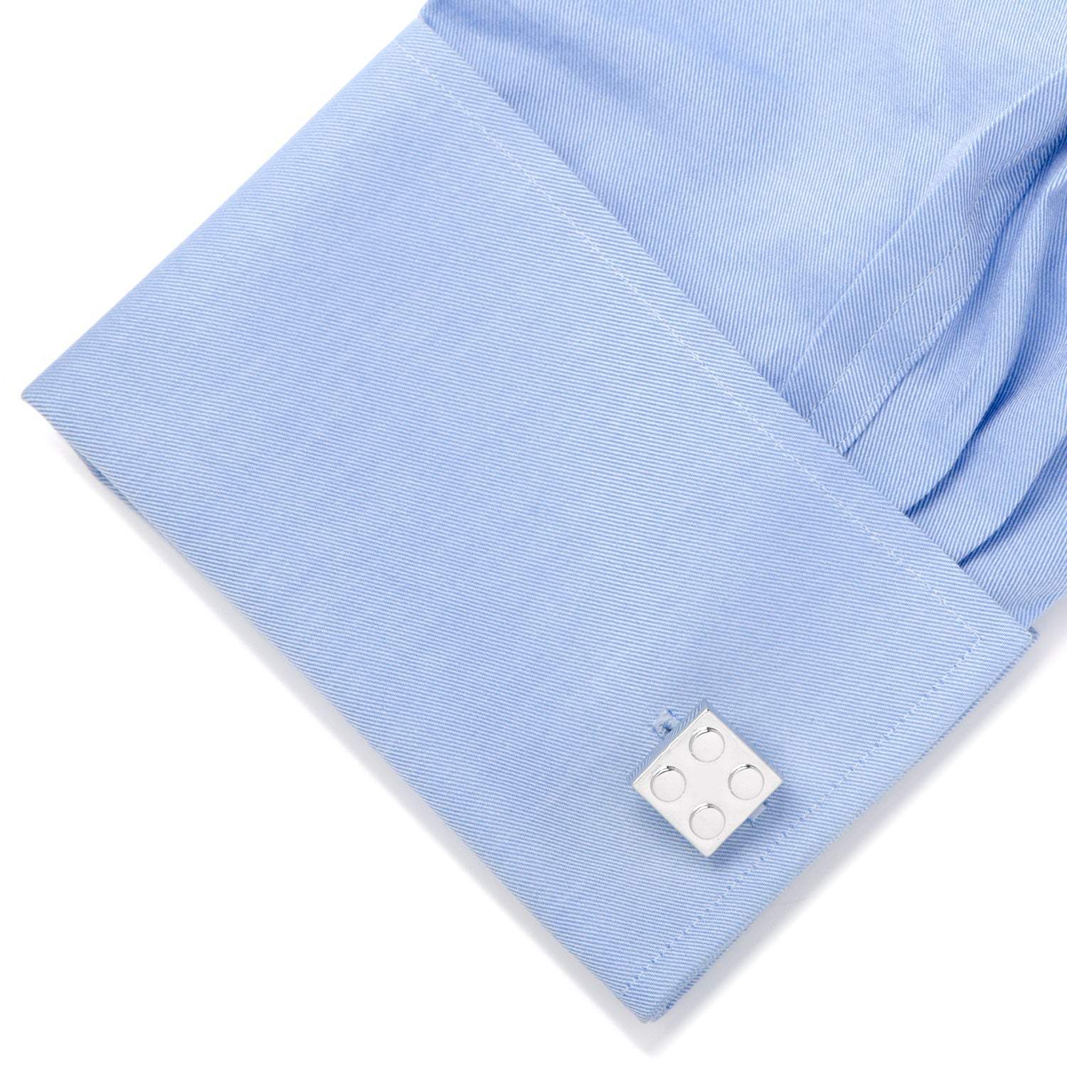 Silver Building Block Cufflinks - Cufflinks.com - Flyclothing LLC