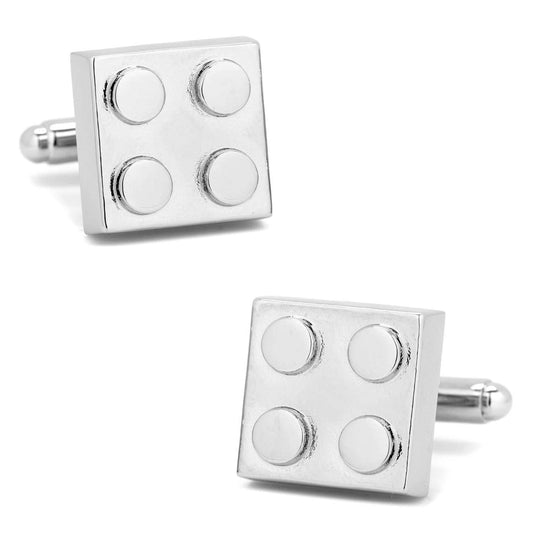 Silver Building Block Cufflinks - Cufflinks.com - Flyclothing LLC