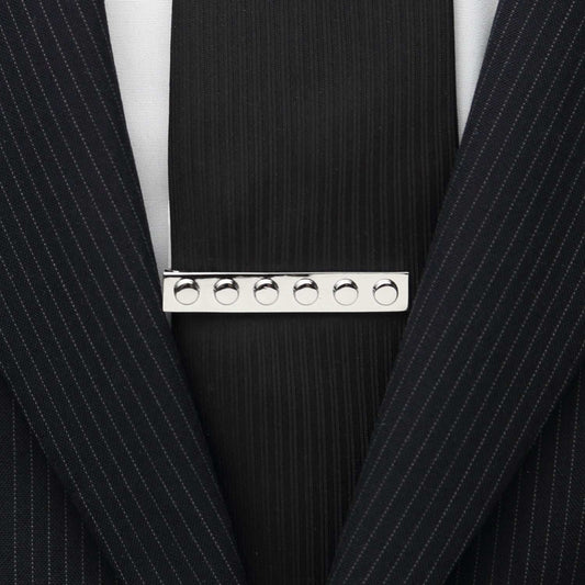 Silver Building Block Tie Bar - Cufflinks.com - Flyclothing LLC