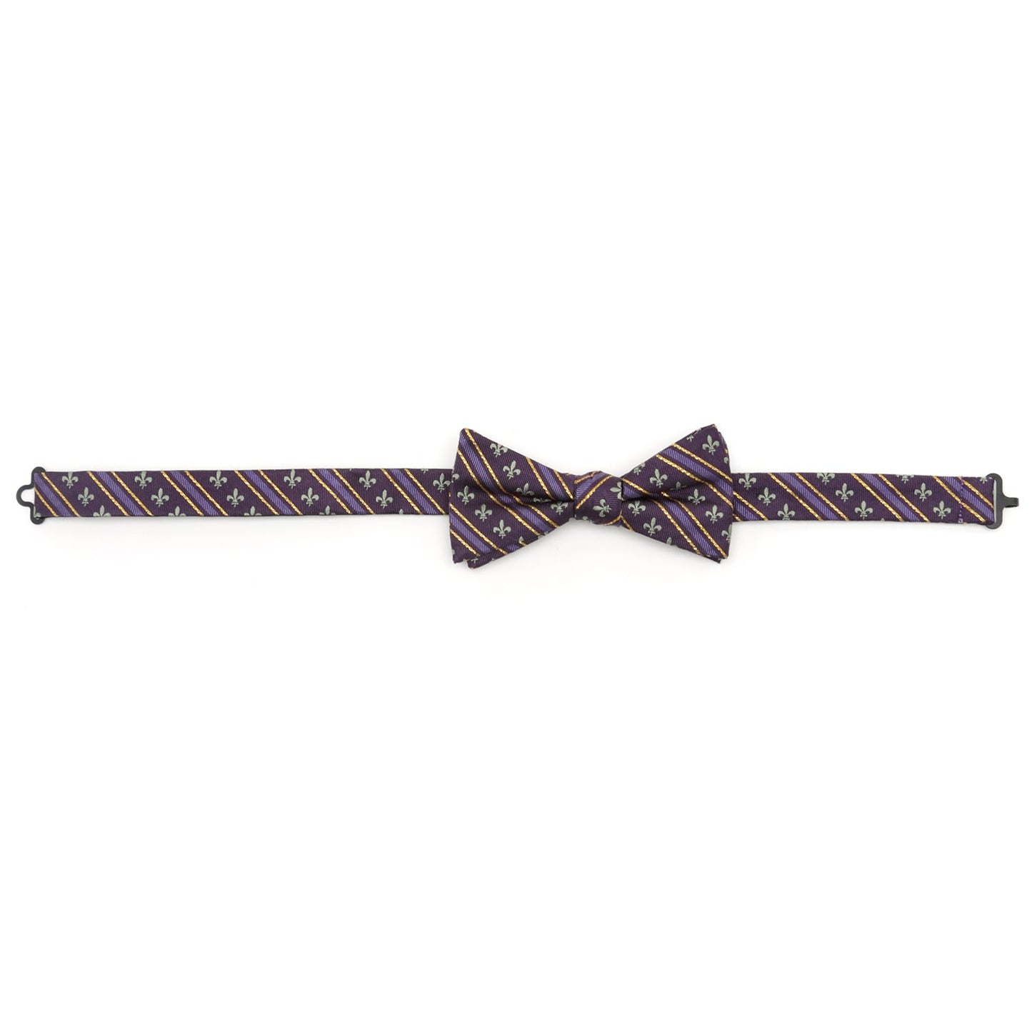 Mardi Gras Stripe Bow Tie - Cufflinks.com - Flyclothing LLC