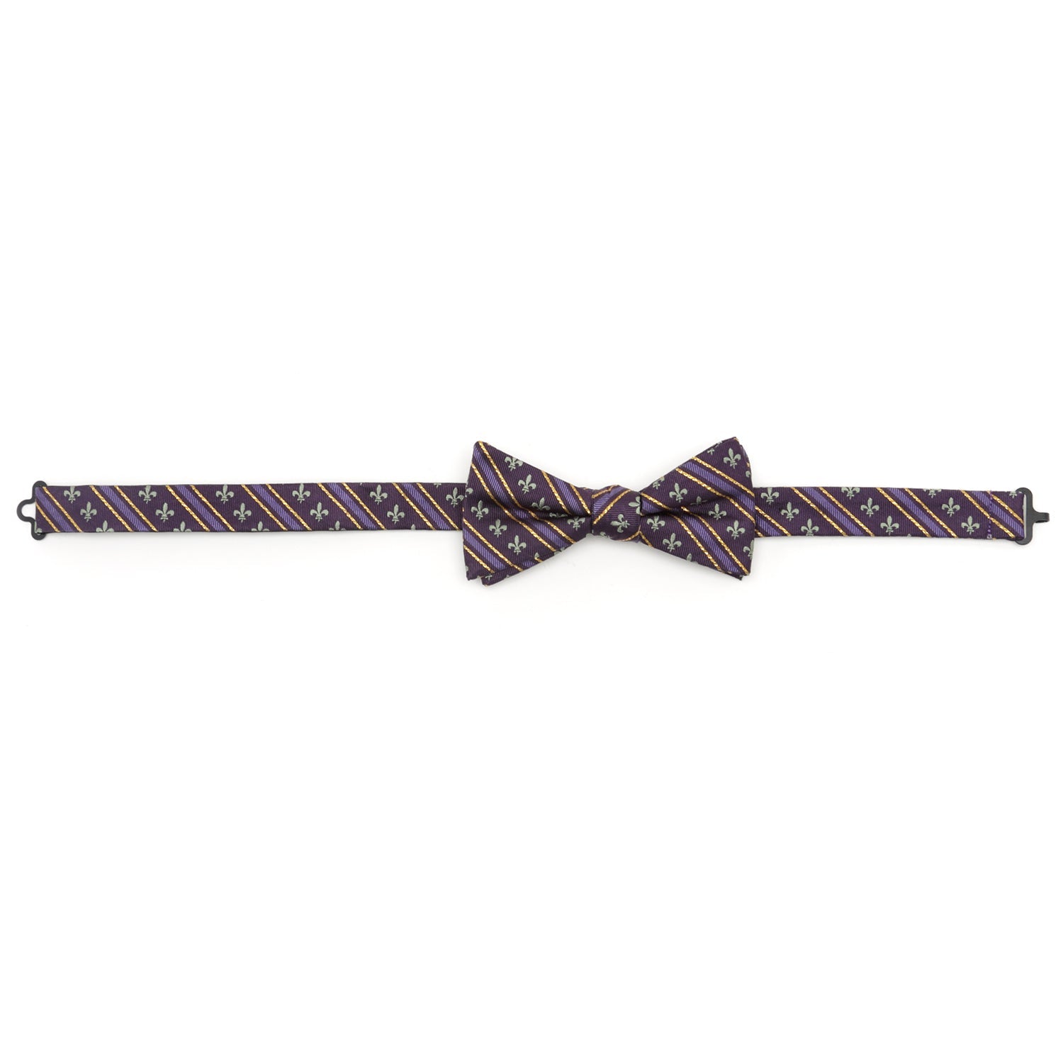 Mardi Gras Stripe Bow Tie - Cufflinks.com - Flyclothing LLC