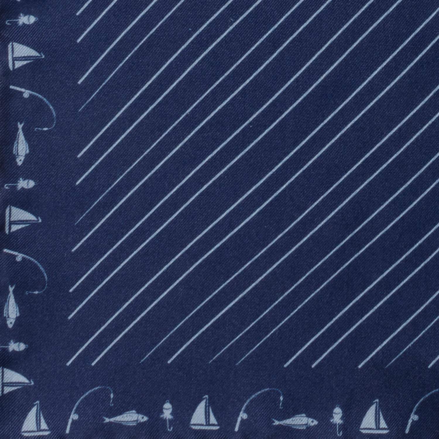 Nautical Blue Pocket Square - Cufflinks.com - Flyclothing LLC