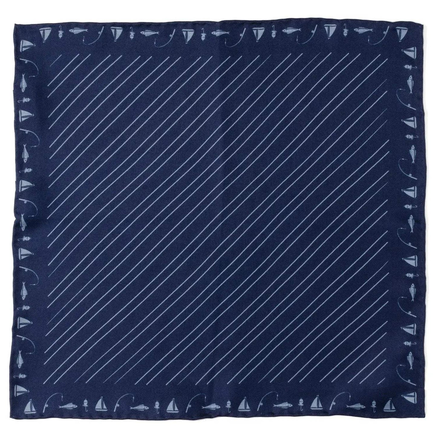 Nautical Blue Pocket Square - Cufflinks.com - Flyclothing LLC