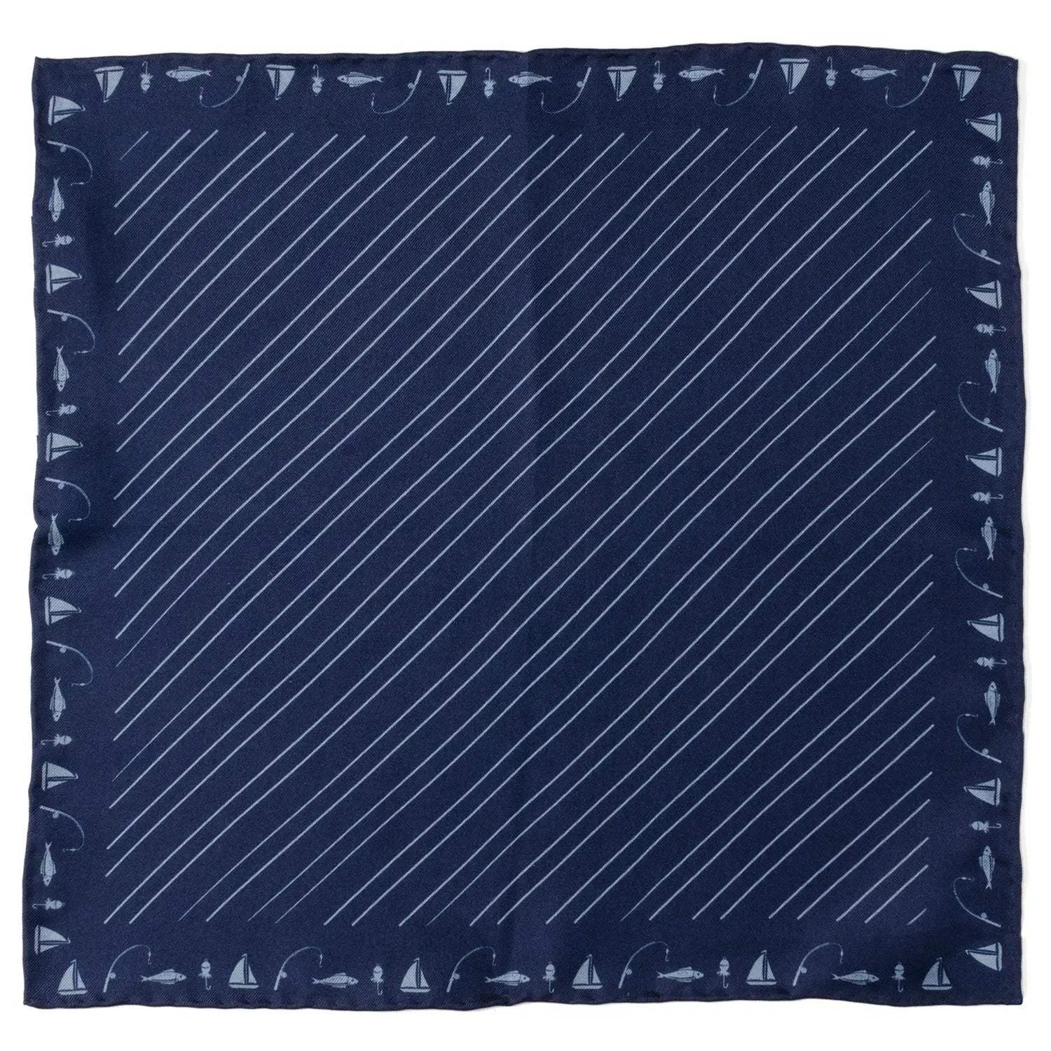 Nautical Blue Pocket Square - Cufflinks.com - Flyclothing LLC