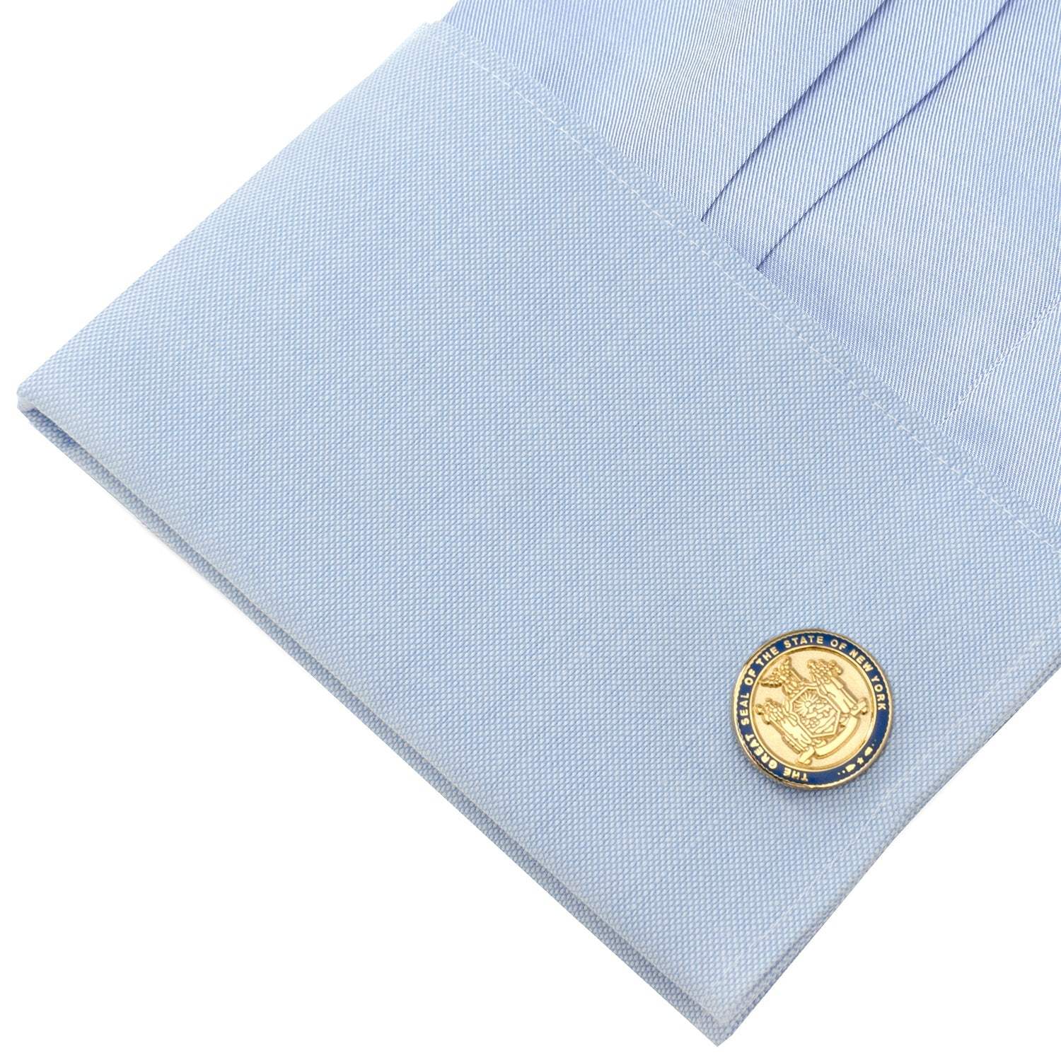 New York State Seal Cufflinks - Cufflinks.com - Flyclothing LLC