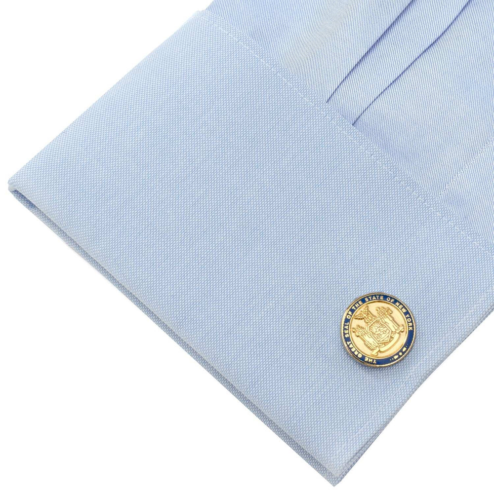 New York State Seal Cufflinks - Cufflinks.com - Flyclothing LLC