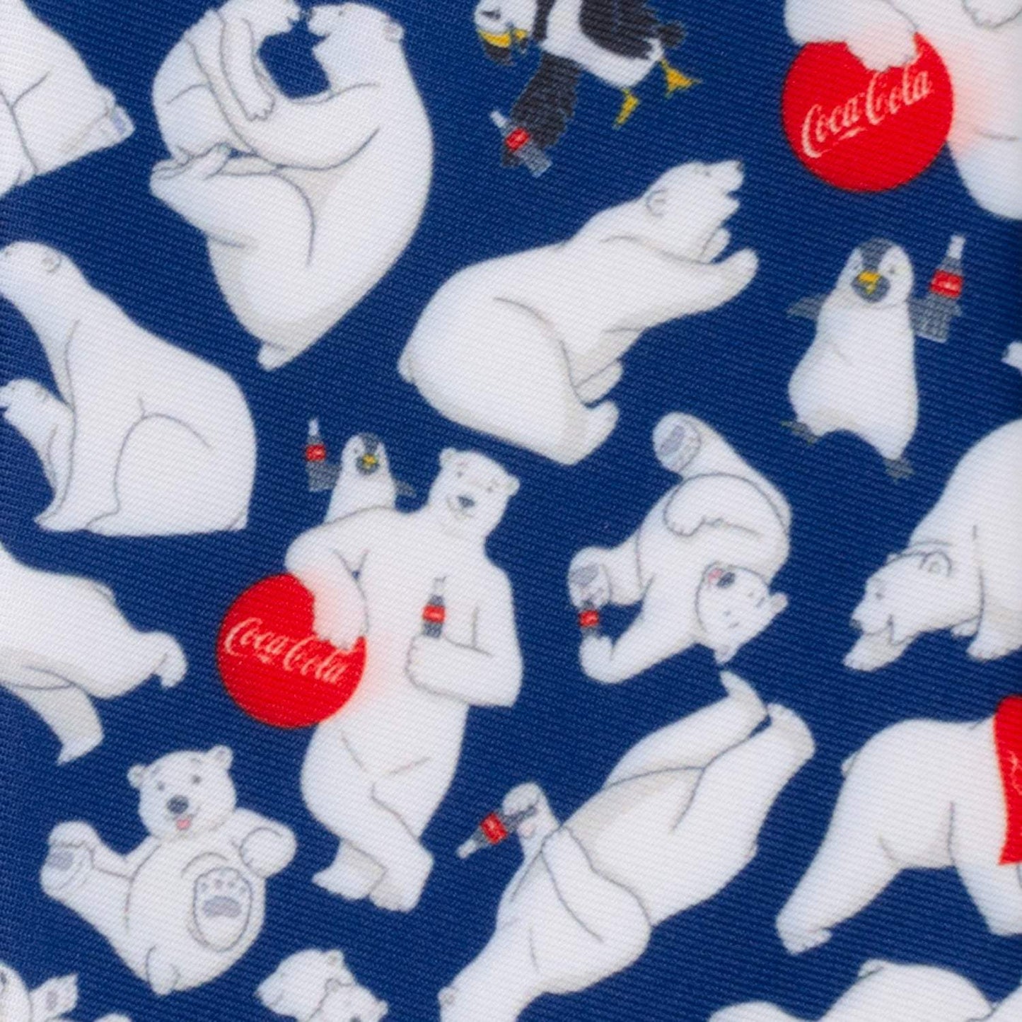 Coca-Cola Polar Bear Navy Blue Men's Tie - Cufflinks.com - Flyclothing LLC