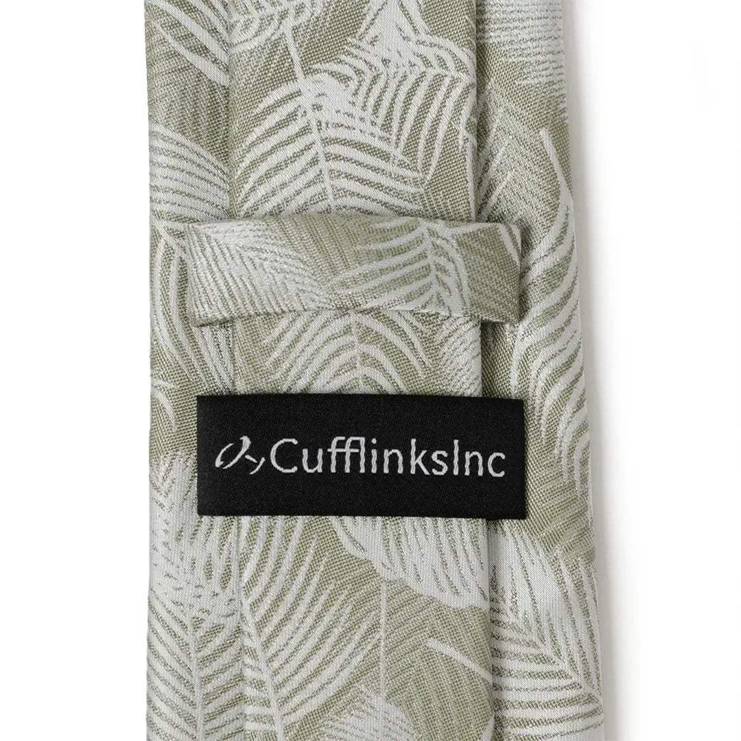 Palm Leaf Light Sage Tie - Cufflinks.com - Flyclothing LLC