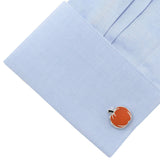 Pumpkin Enamel Cufflinks - Cufflinks.com - Flyclothing LLC