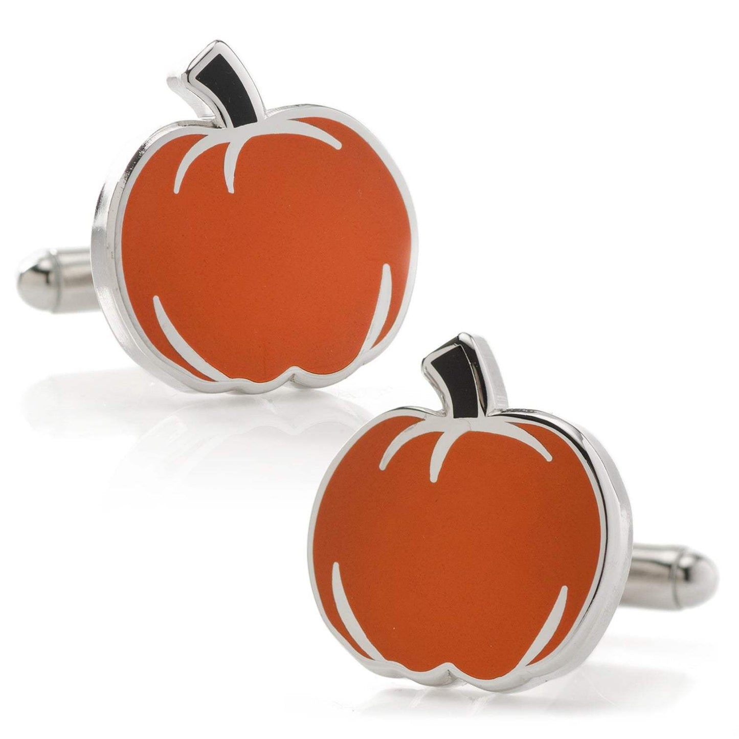 Pumpkin Enamel Cufflinks - Cufflinks.com - Flyclothing LLC