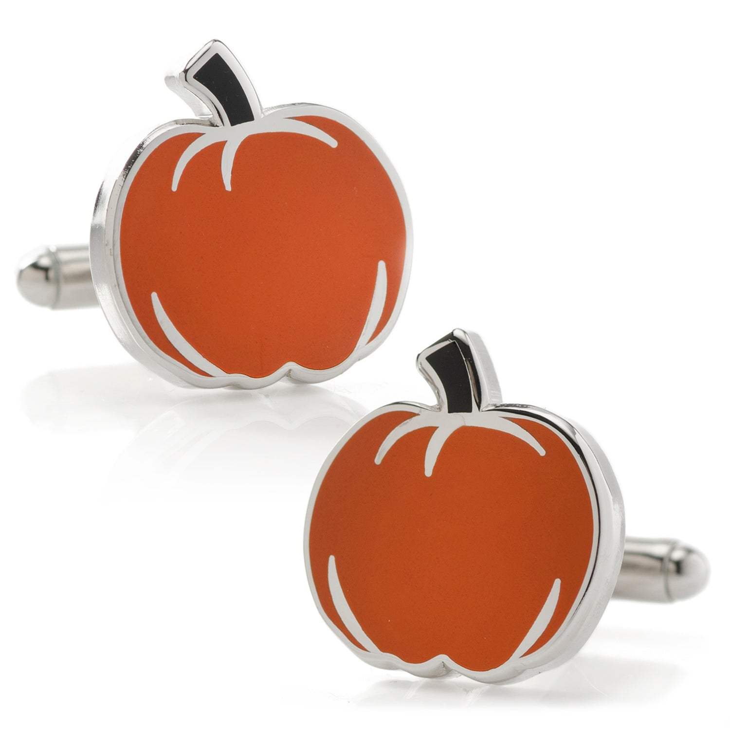 Pumpkin Enamel Cufflinks - Cufflinks.com - Flyclothing LLC