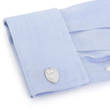 Silver Police Badge Cufflinks - Cufflinks.com - Flyclothing LLC