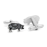 Pork Butcher Cuts Cufflinks - Cufflinks.com - Flyclothing LLC