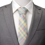 Pastel Plaid Men's Tie - Cufflinks.com - Flyclothing LLC