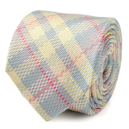 Pastel Plaid Men's Tie - Cufflinks.com - Flyclothing LLC