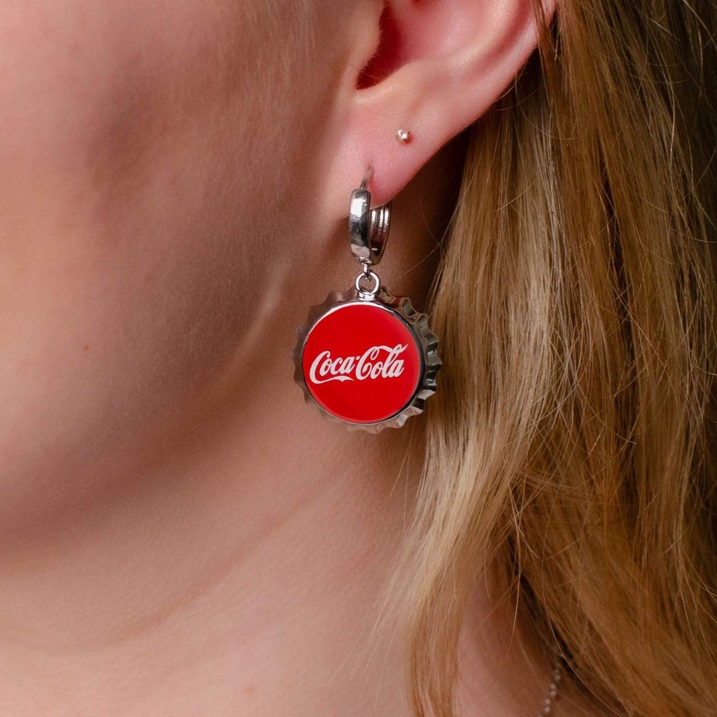 Coca-Cola® Red Bottle Cap Earrings - Cufflinks.com - Flyclothing LLC